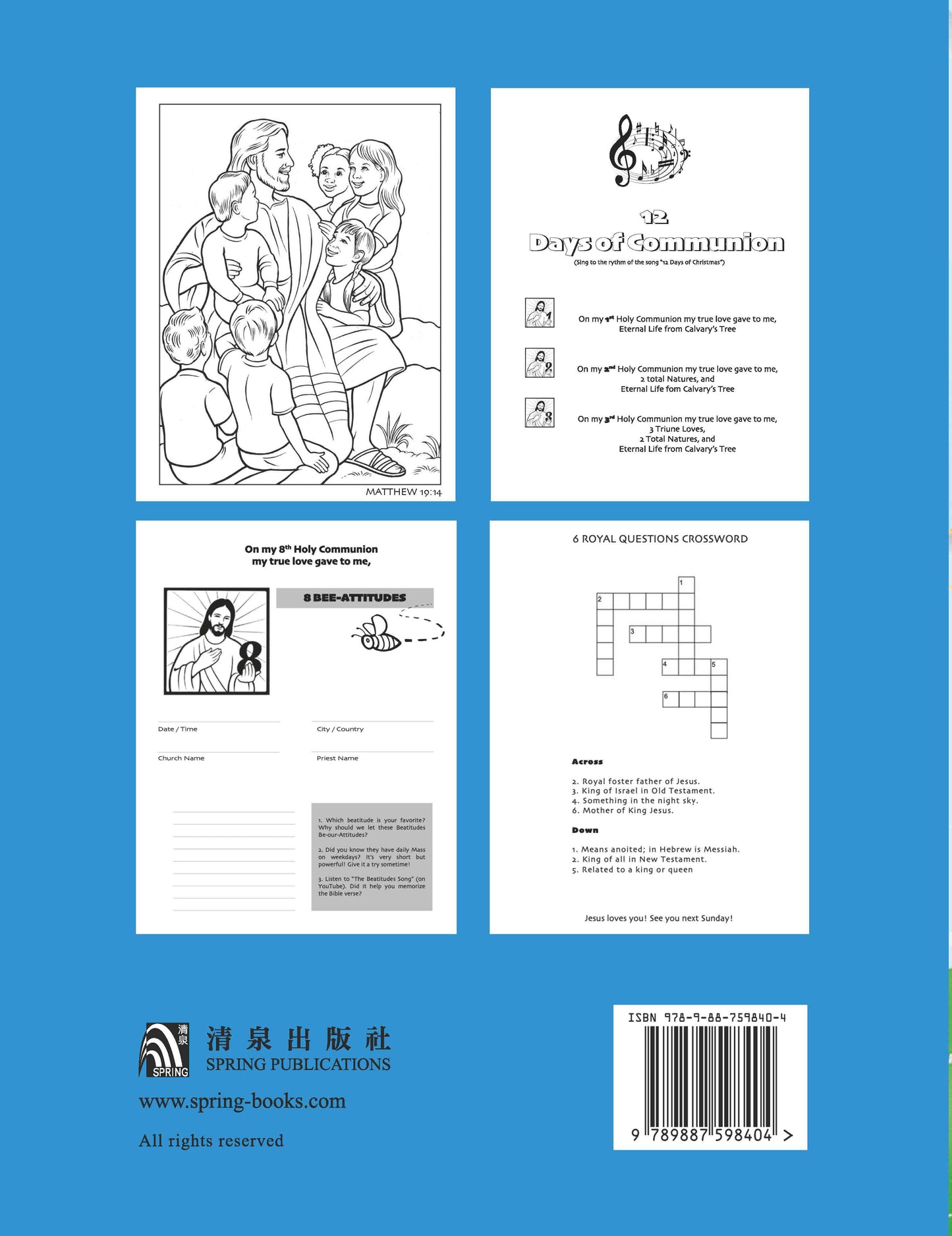 03-003 My First 12 Holy Communions (Coloring Journal)